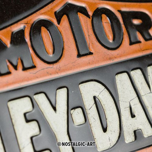 Blechschild Harley rund 2